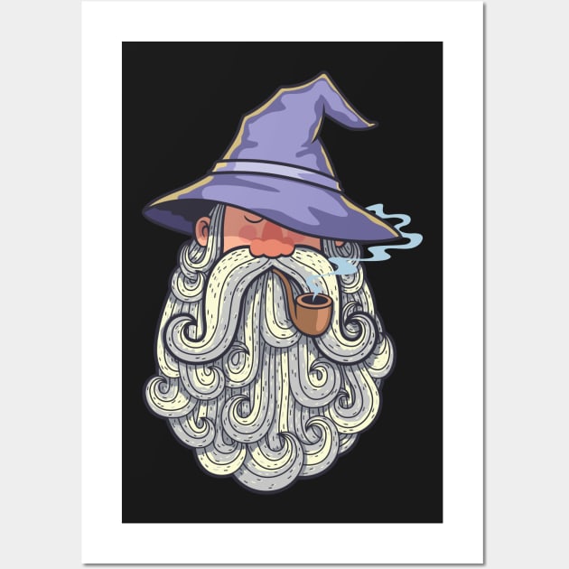 Wizard Portrait 2 Wall Art by Malchev